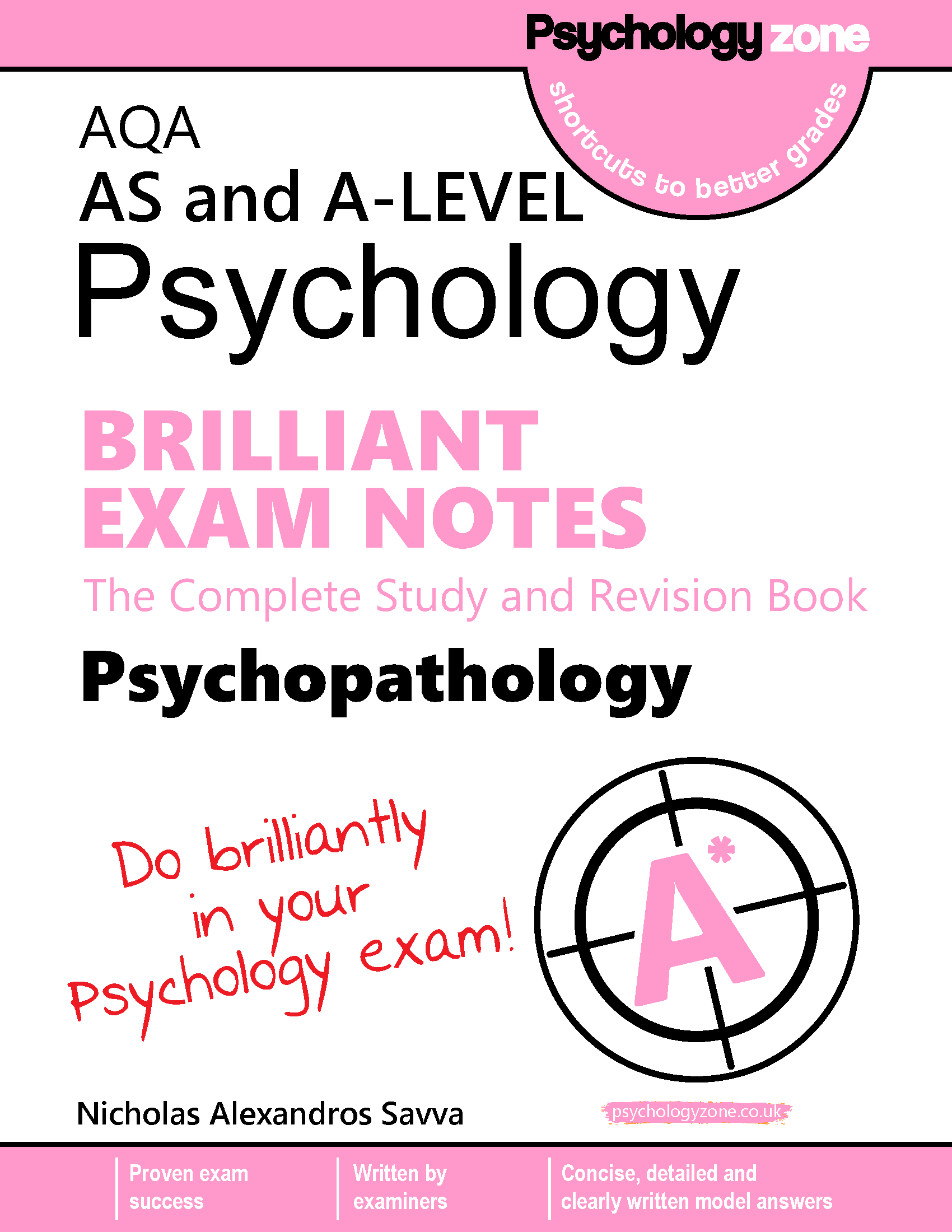 A-Level AQA Psychology BRILLIANT Exam Notes: Psychopathology
